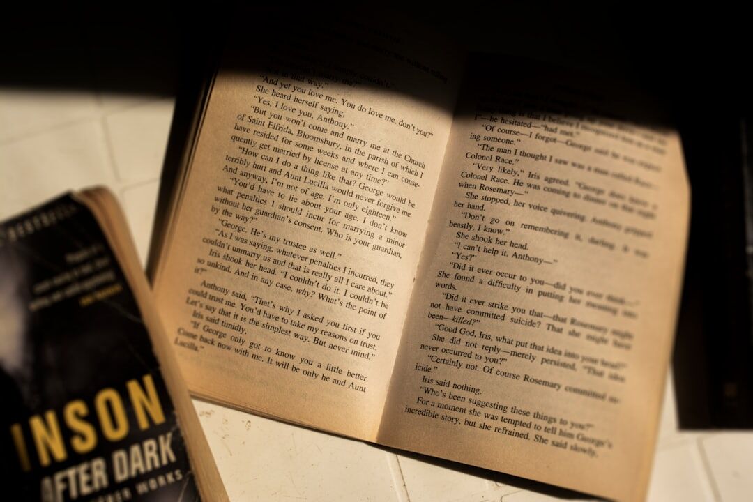 classic mystery book pages
